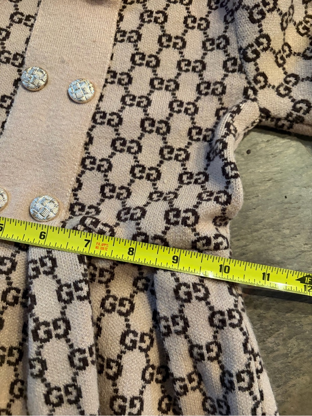 Gucci Girls Toddler Monogram Dress - Picture 8 of 9